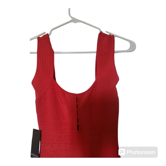 MARCIANO Guess Orange Bodycon Cocktail Dress - Size XXS, 00 - Picture 2 of 4